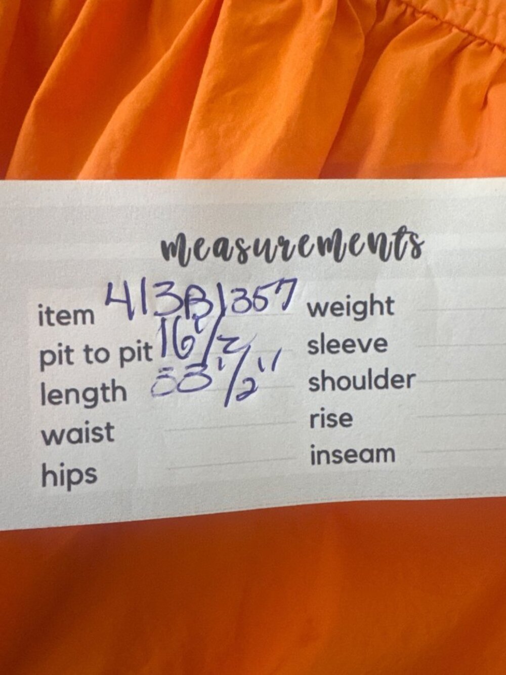 SNDYS Orange Cotton Sundress S Spaghetti Straps & Tie Front - Picture 5 of 12